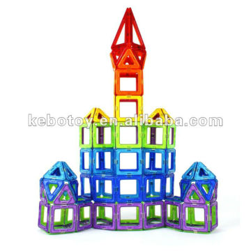 Construction toy magnetic blocks